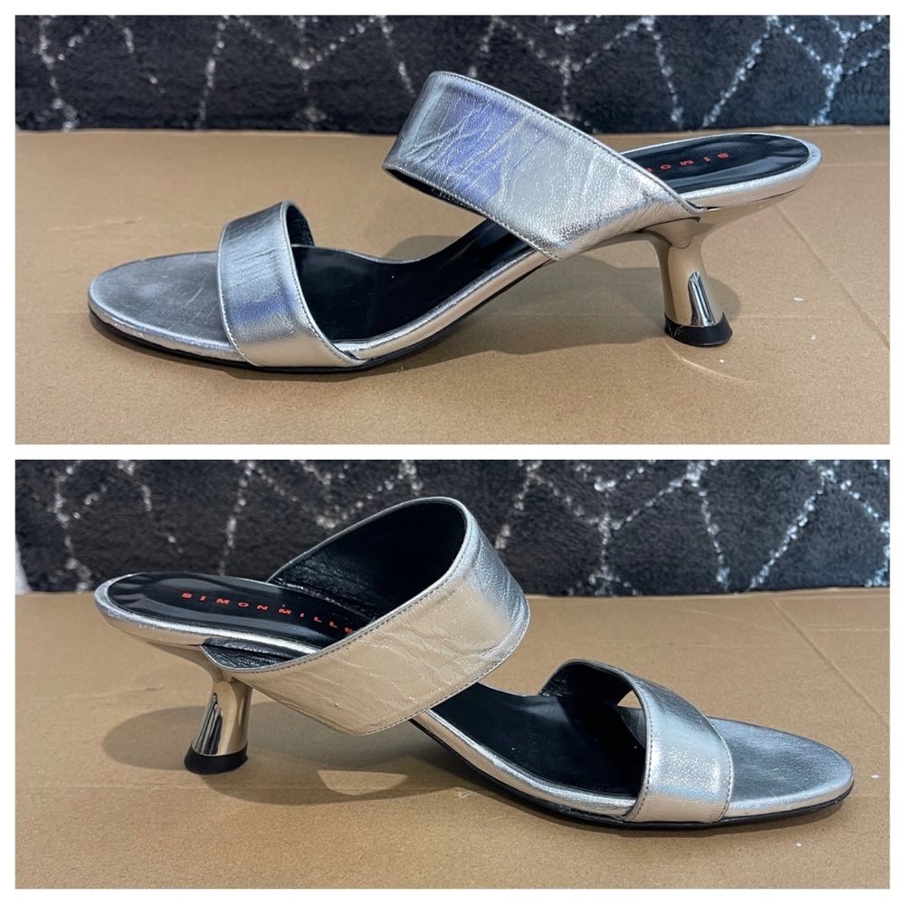 SIMON MILLER Sandals In Silver - Picture 3 of 9